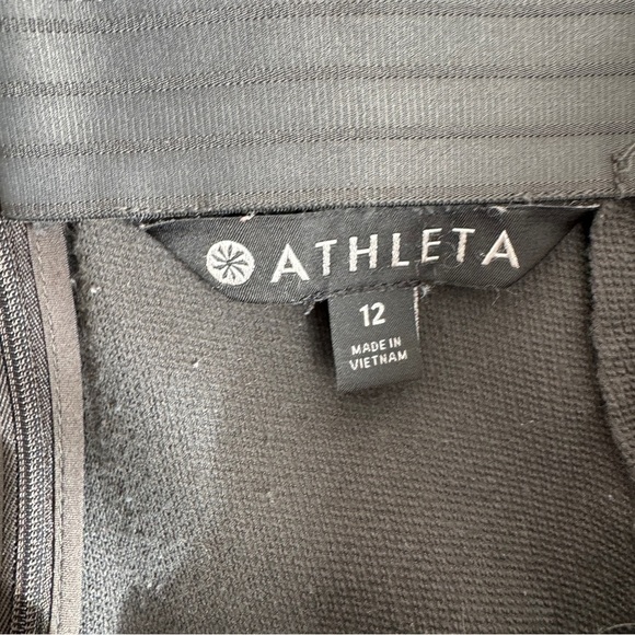 Athleta Womens Gray Wander Slim Pant Casual Back Zip Ankle Slit Size 12 - Picture 8 of 10